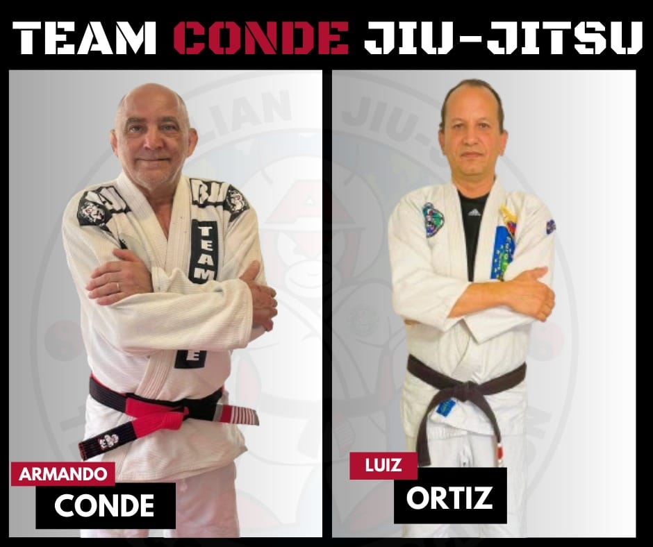 Team Conde graphic featuring Professor Armando Conde and Luiz Ortiz